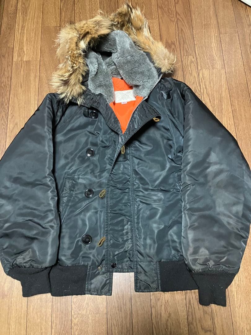 ビンテージGolden Fleece ミリタリージャケット ファー付き