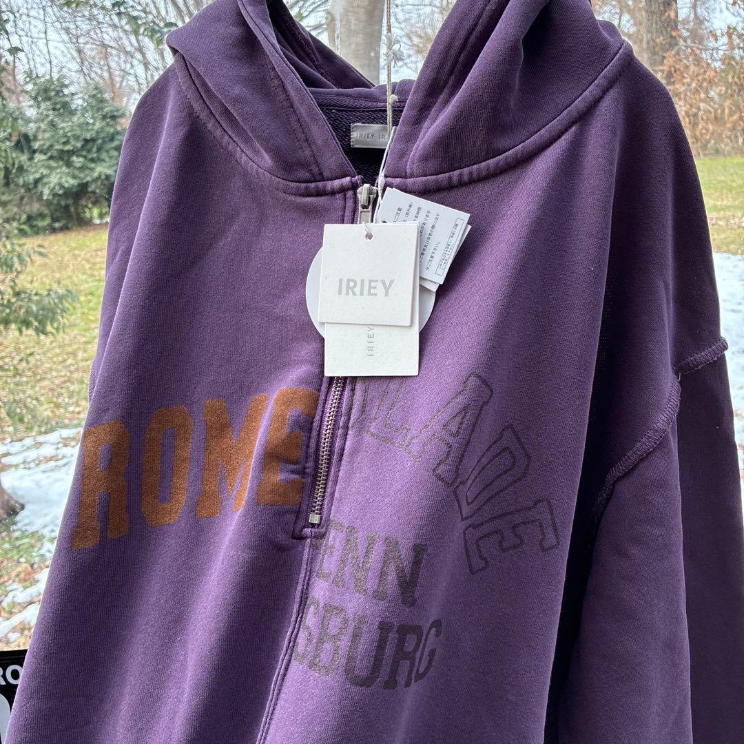 裏毛 ピグメント リメイク 風 パーカー ヴィンテージ パープル 2点