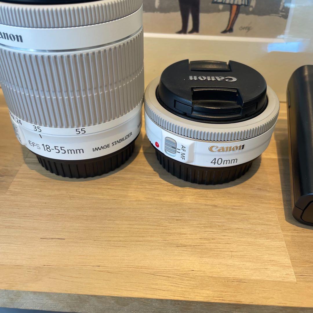 【美品】【中古】Canon EOS Kiss X7 ダブルレンズキット ホワイト