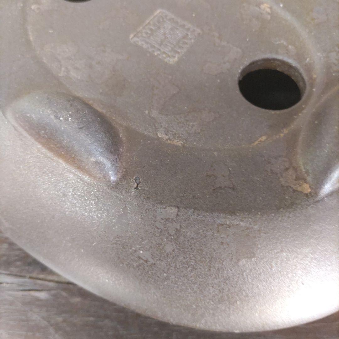 翼記、落款、紫泥袋式楕円鉢、盆栽鉢、植木鉢、古鉢、年代鉢、