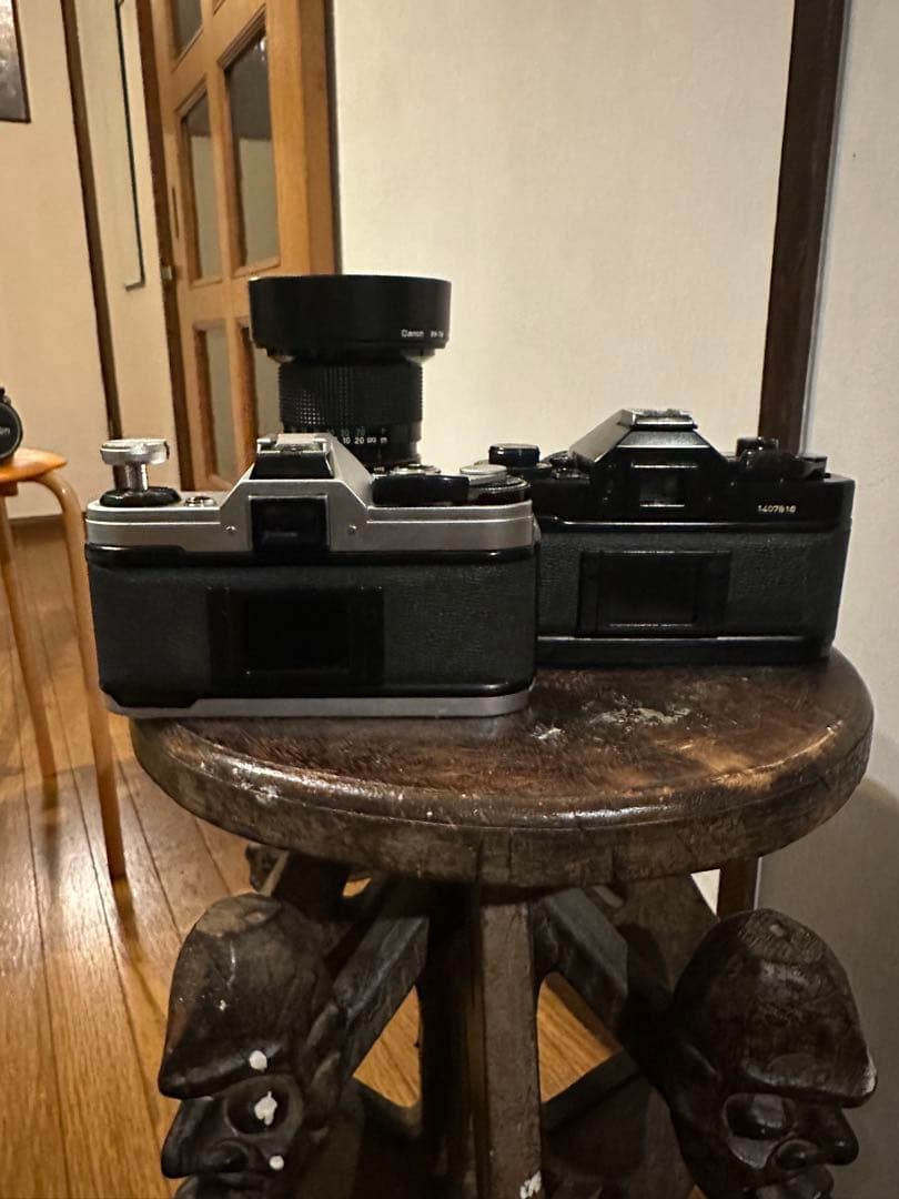 Canon A-1黒＋AE-1銀 レンズ3本付きセット