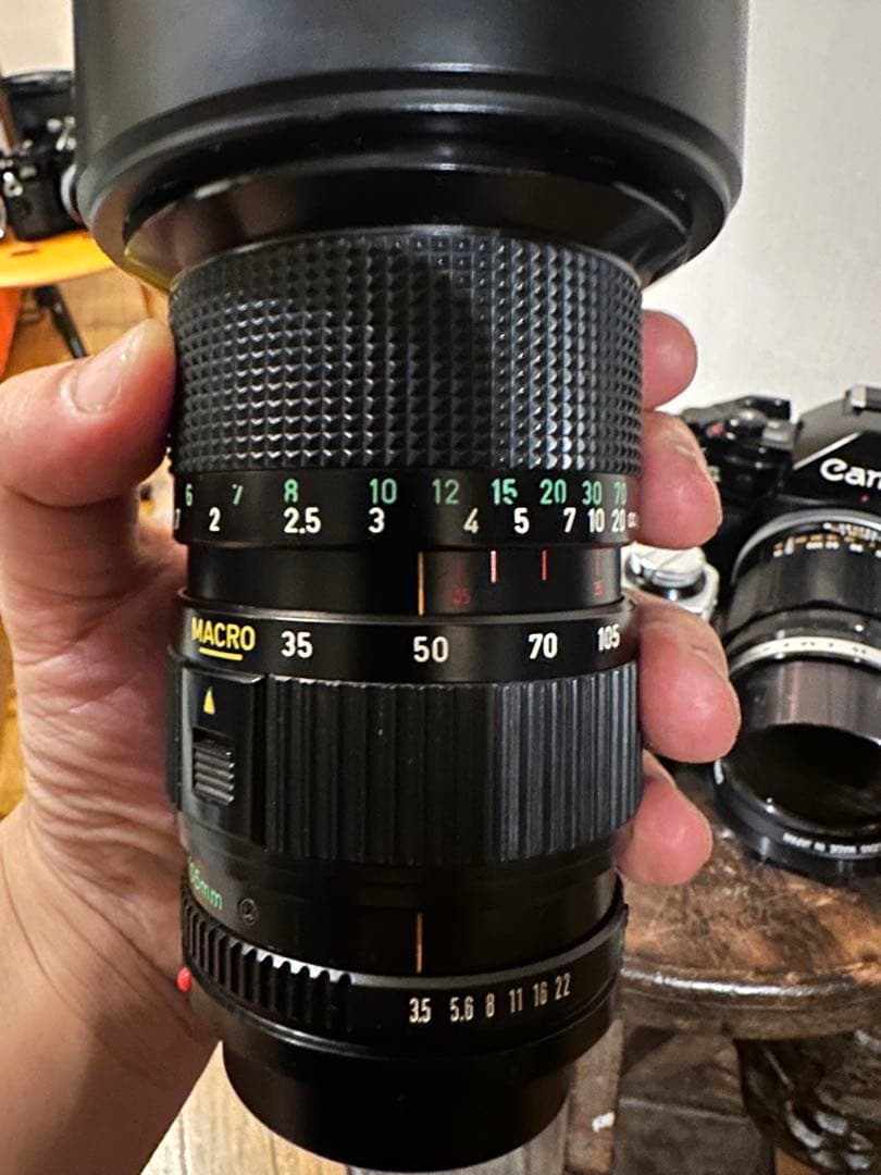 Canon A-1黒＋AE-1銀 レンズ3本付きセット