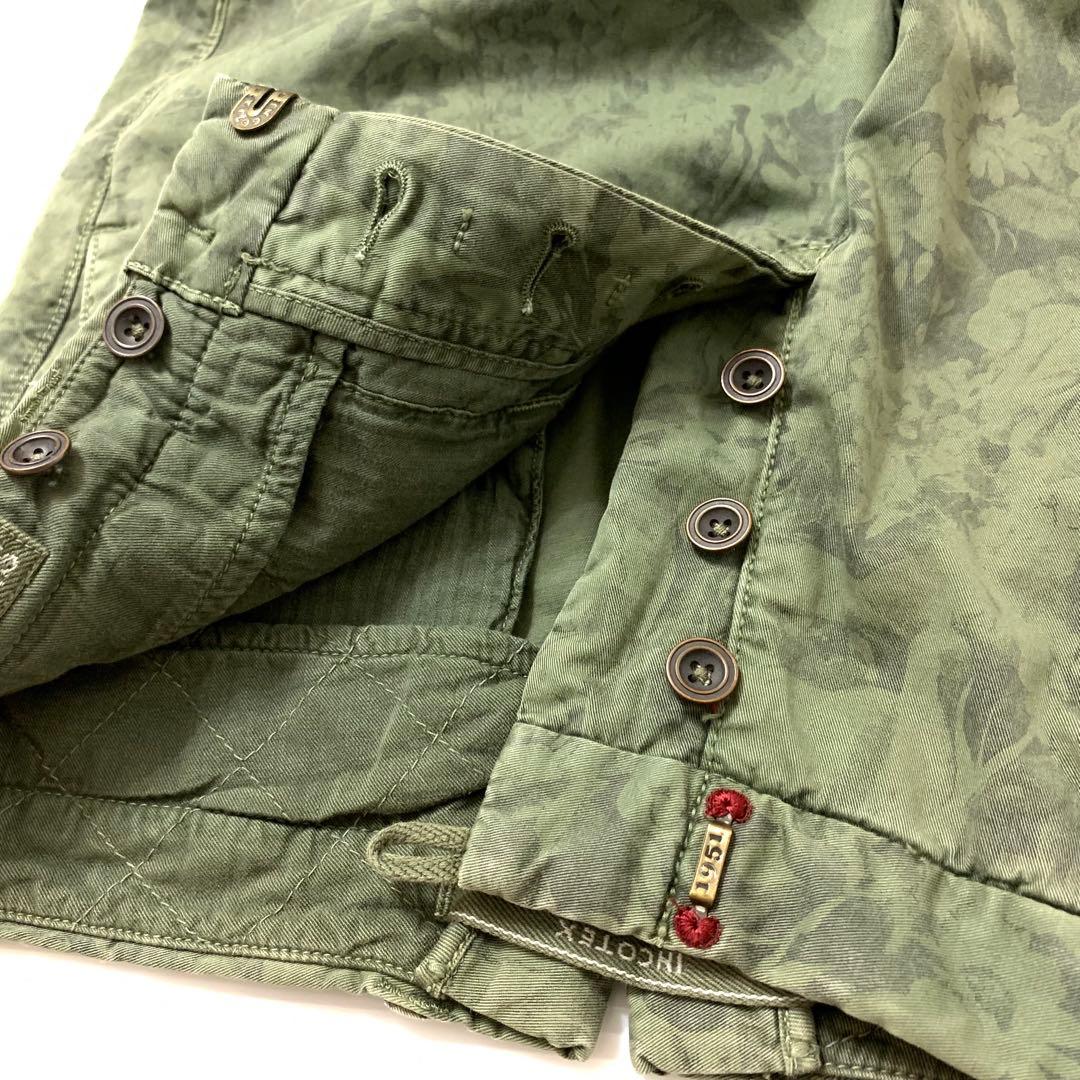 新品未使用incotex 31 ルーマニア製 定価35,000程 ボタニカル柄