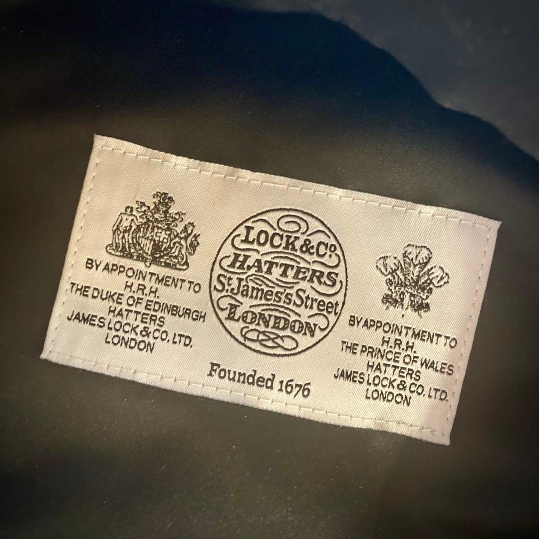 美品JamesLock ドネガルツイード8枚はぎキャスケットイギリス王室御用達