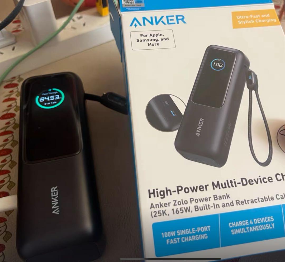 最大165W出力　ANKERモバイルバッテリー