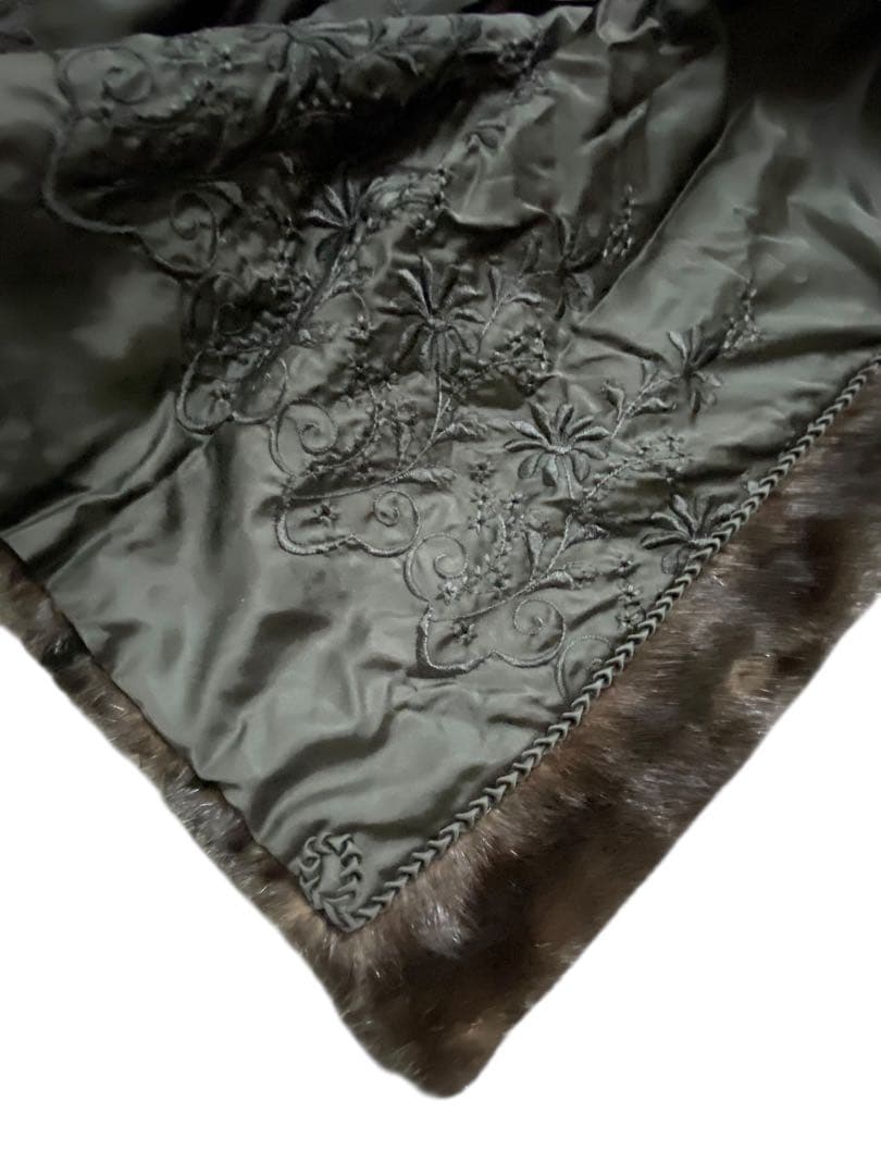 SAGA MINK サガミンク 銀サガ ファーコート 毛皮 FREESIZE