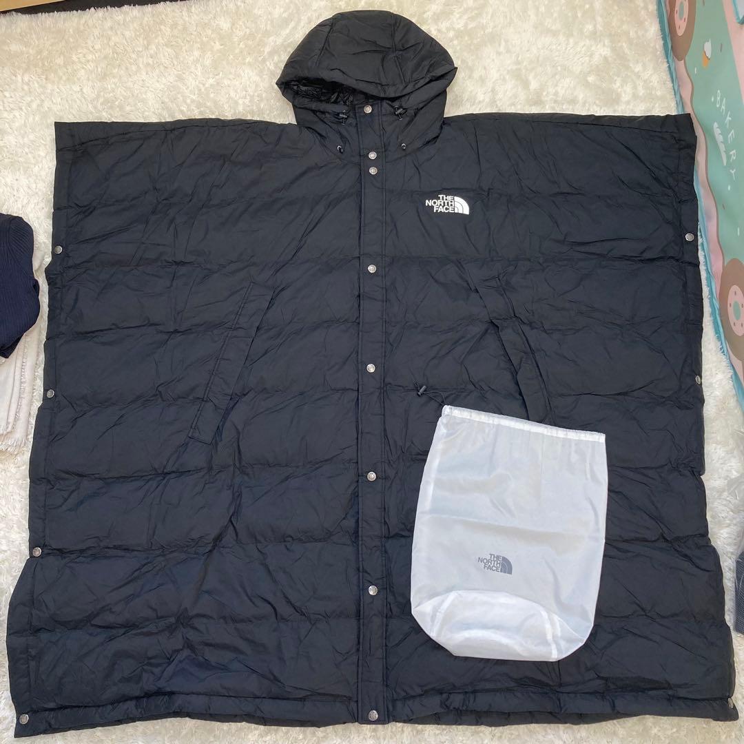 未使用級✨️ノースフェイス パデッドポンチョ ケープ コート ダウン