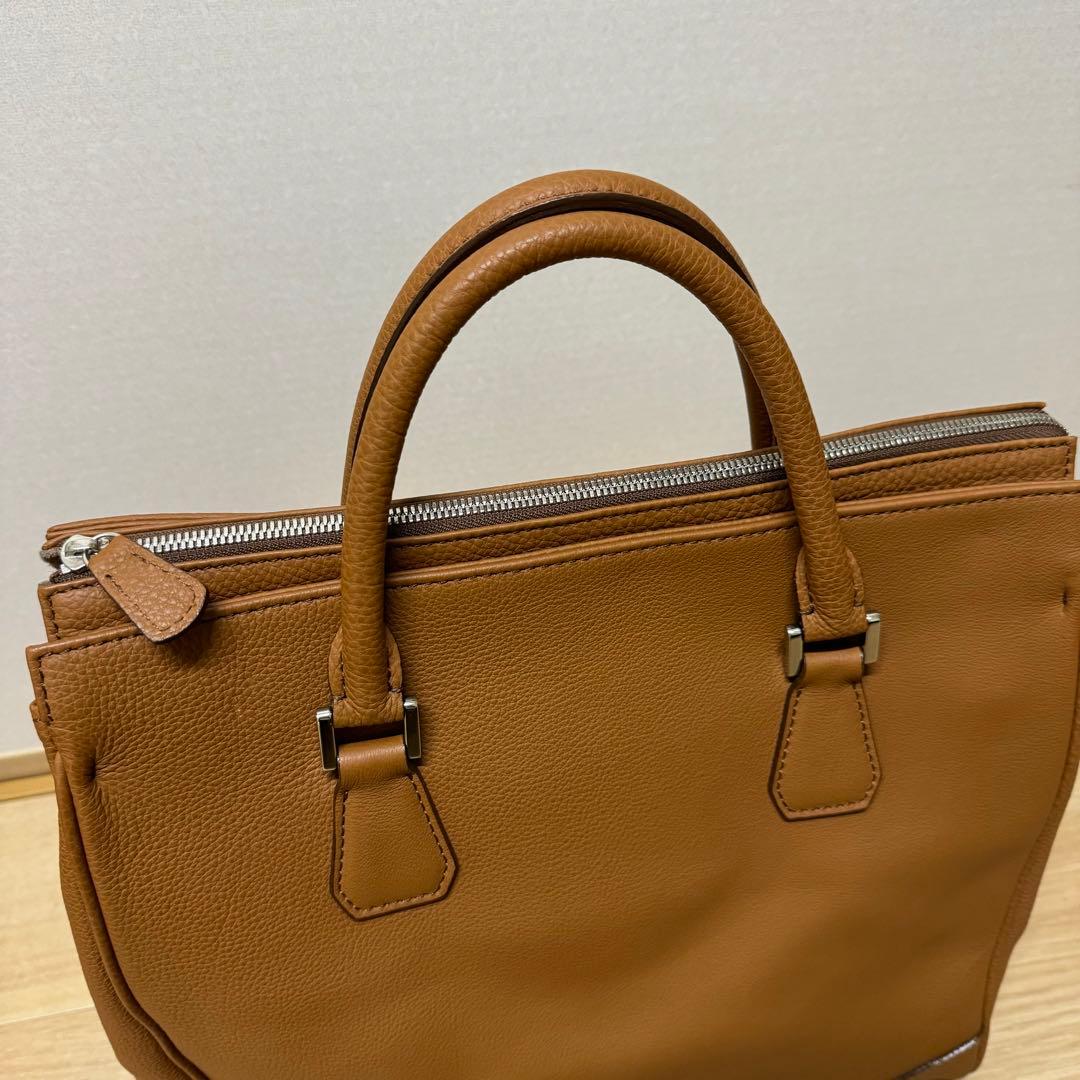 極上！銀座ヨシノヤ　ドイツシュリンク　ジップトップ　ビジネストートバッグ　A4