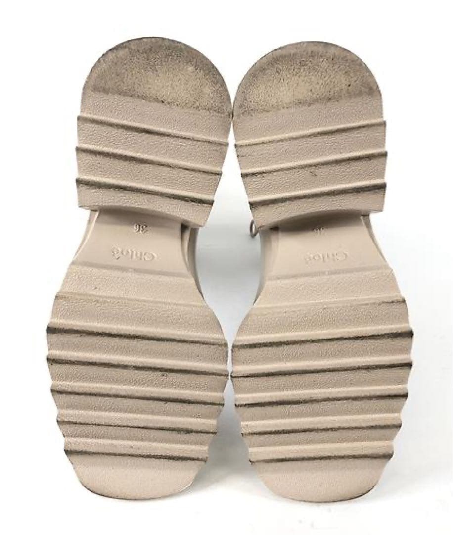 ✨格安✨クロエ　CHLOE　レインブーツ　ベージュ　36サイズ