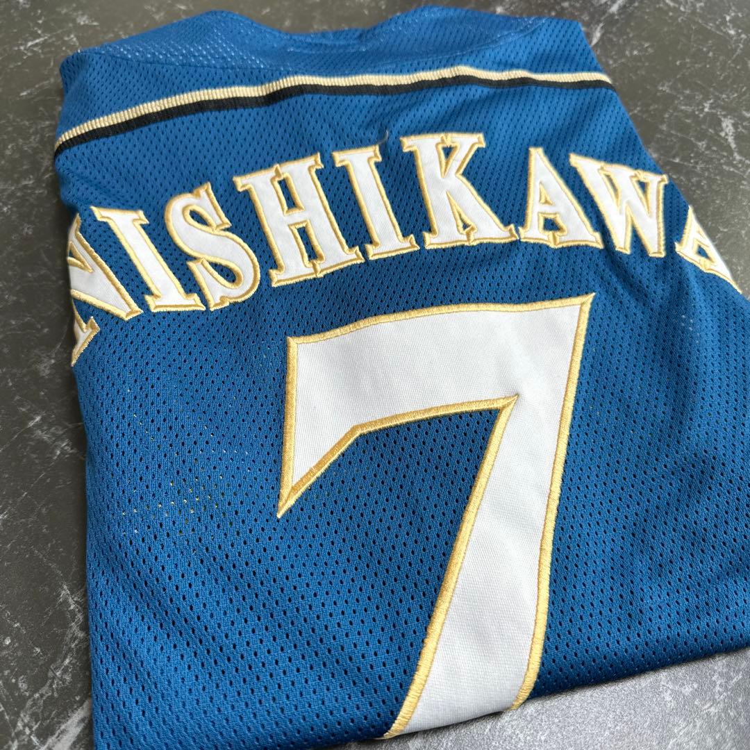 北海道日本ハムファイターズ 西川遥輝選手2018限定ユニフォーム スカイブルー