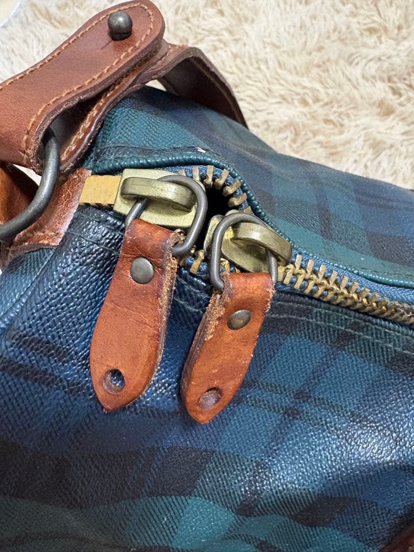 POLO LALPH LAUREN チェック柄ボストンバッグ