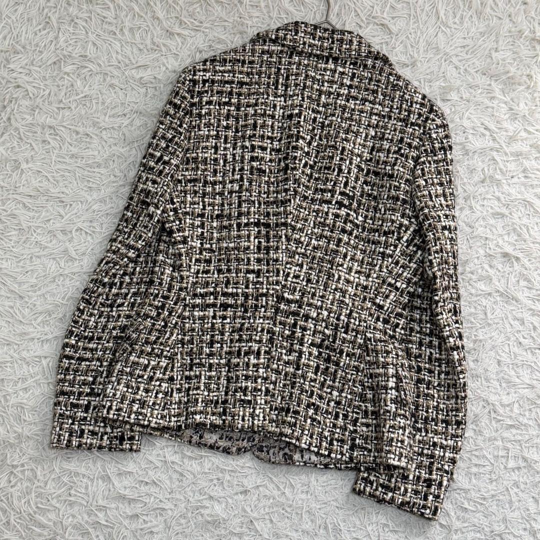 17218✨プラダ ツイードジャケット ウール レーヨン 42 LL