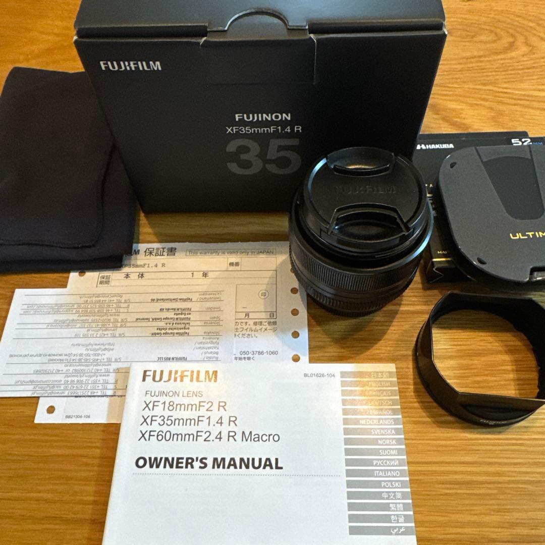 FUJIFILM XF35mmF1.4 R レンズ 付属品完備