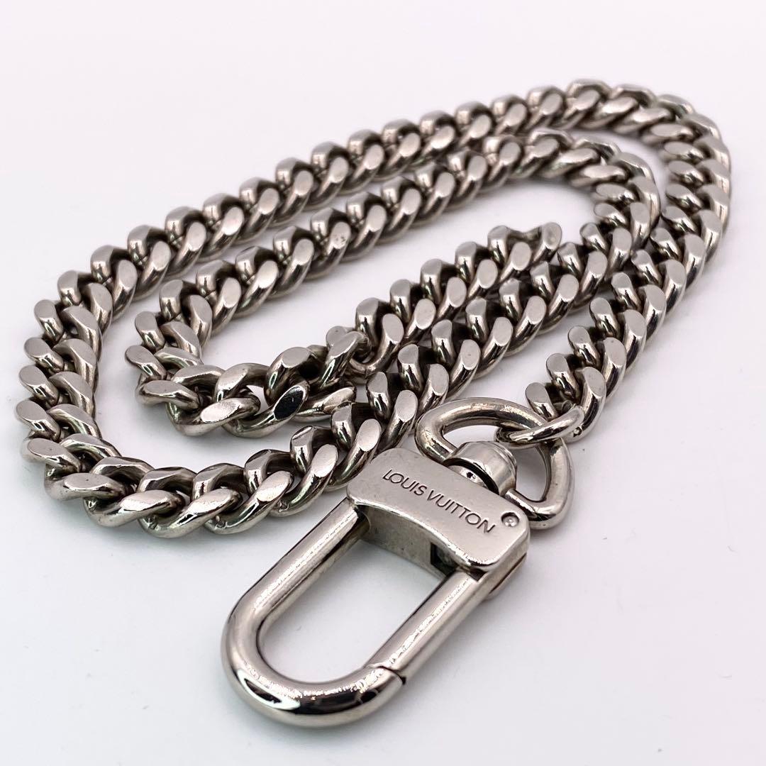 極美品 ルイヴィトン ウォレットチェーン 喜平 シルバー 50cm