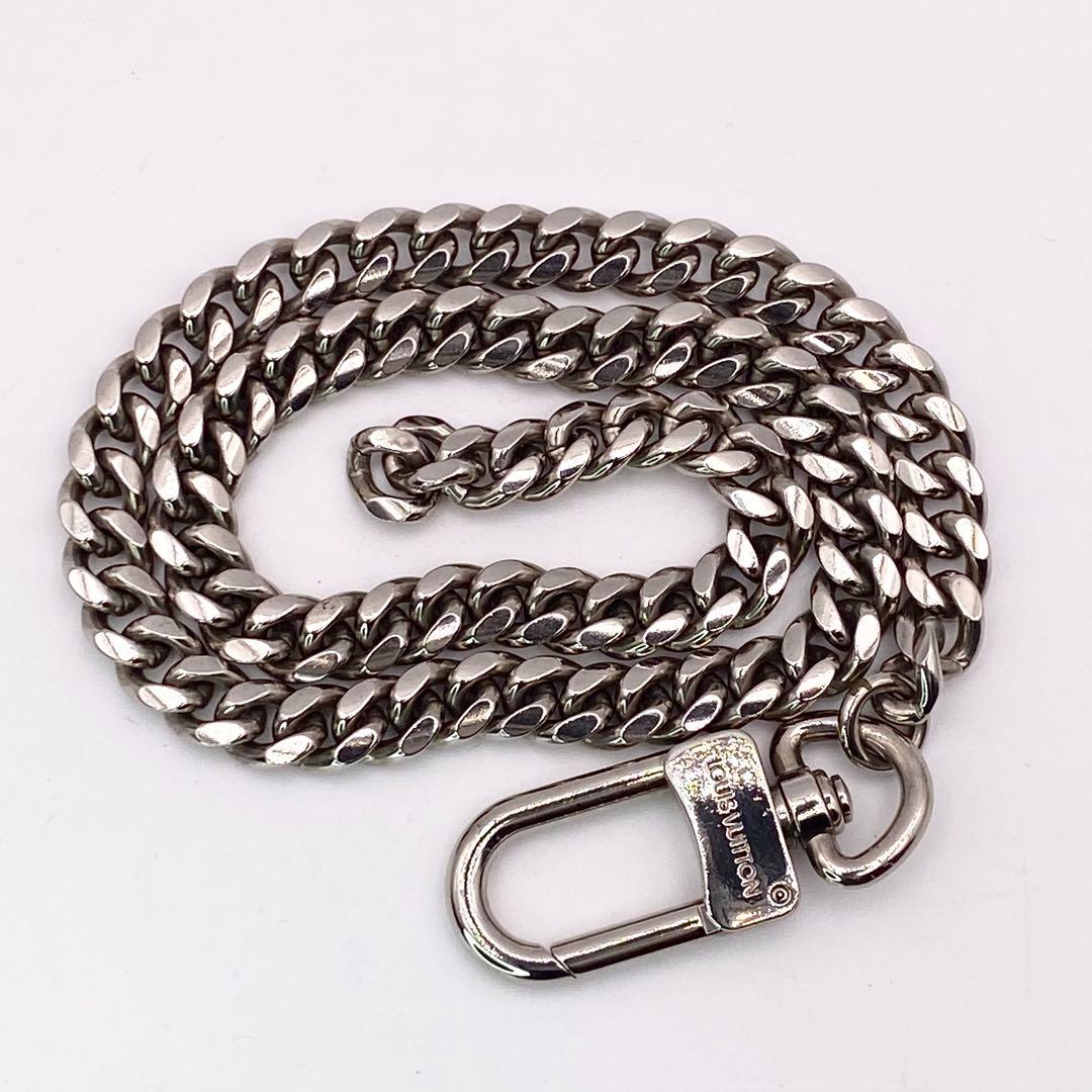 極美品 ルイヴィトン ウォレットチェーン 喜平 シルバー 50cm