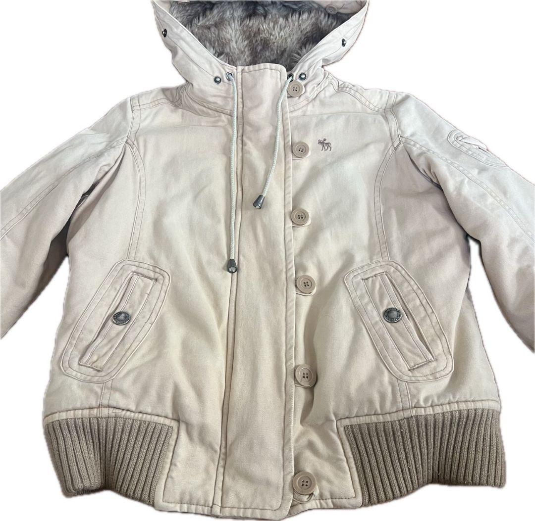 アバクロンビー＆フィッチ　ファー　ボア　フードジャケット