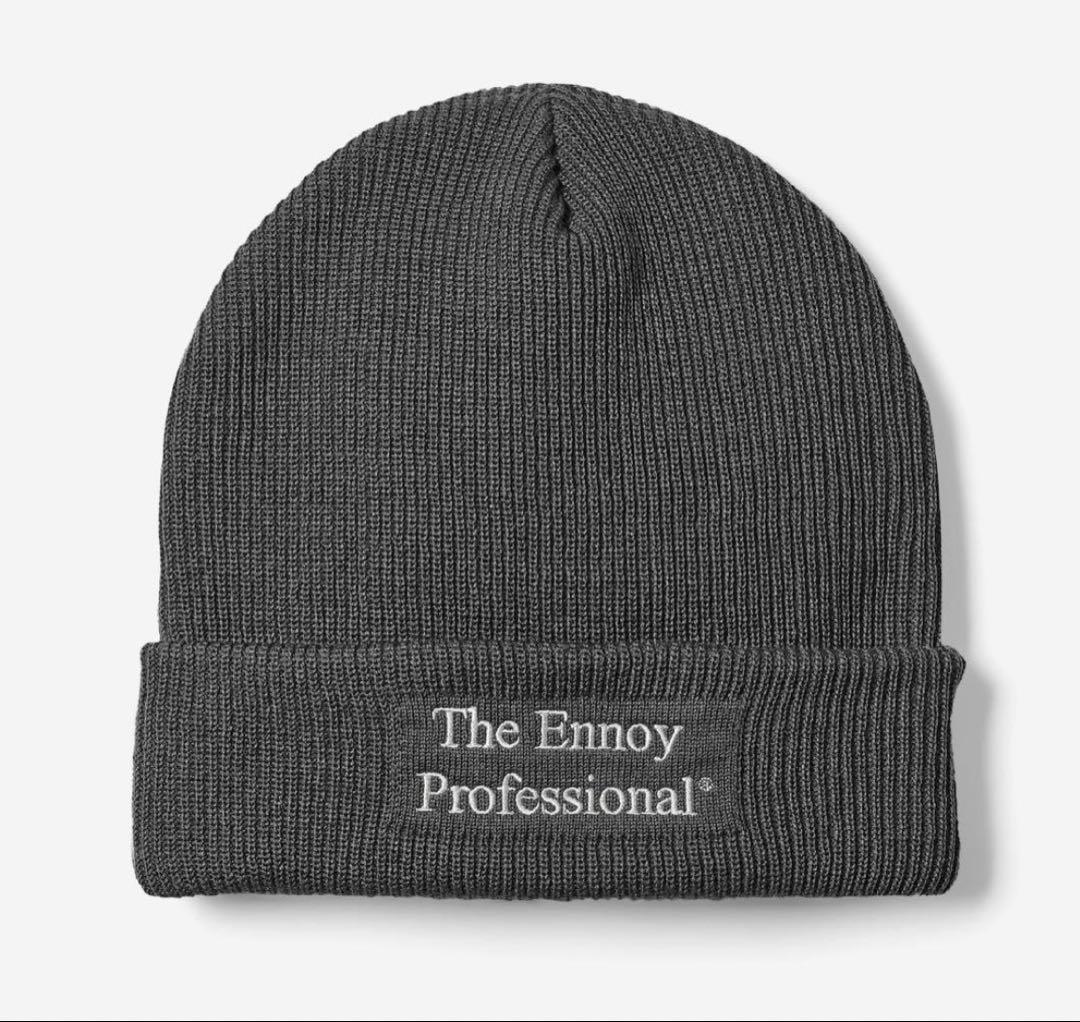 帽子 PROFESSIONAL KNIT CAP (GRAY) ENNOY