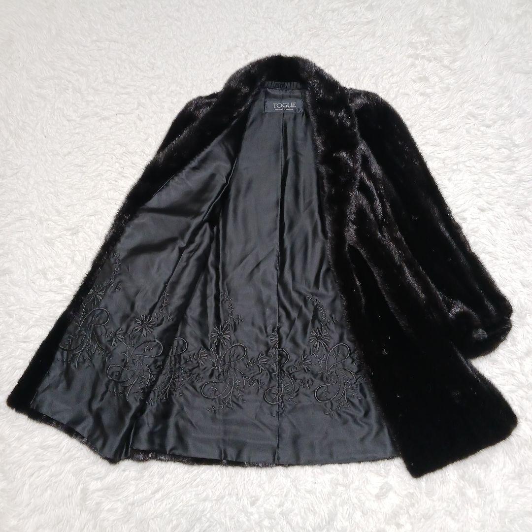 ✨極美品✨トーホーミンク TIGUE ミンクコート 黒 11