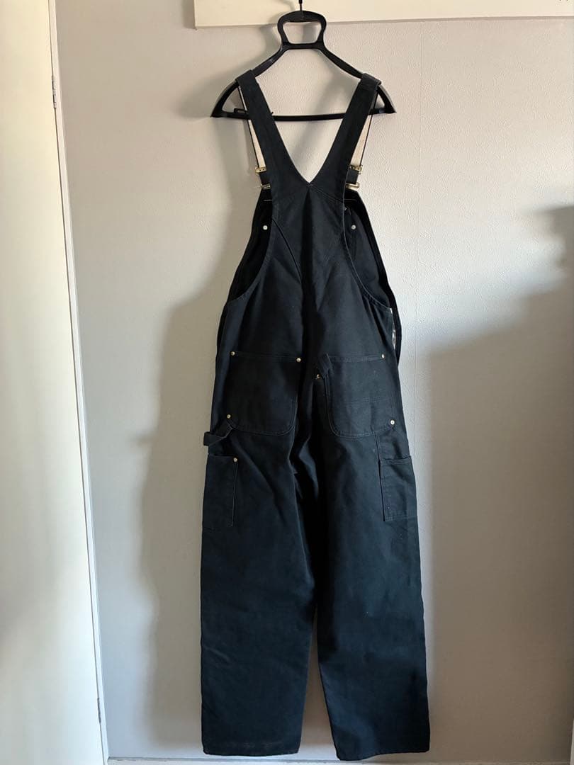 Carhartt カーハート オーバーオール ブラック 古着 ワーク