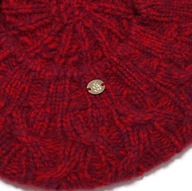 美品★ヘレンカミンスキー★GARDENIA カシミヤ100 帽子 レッド レア