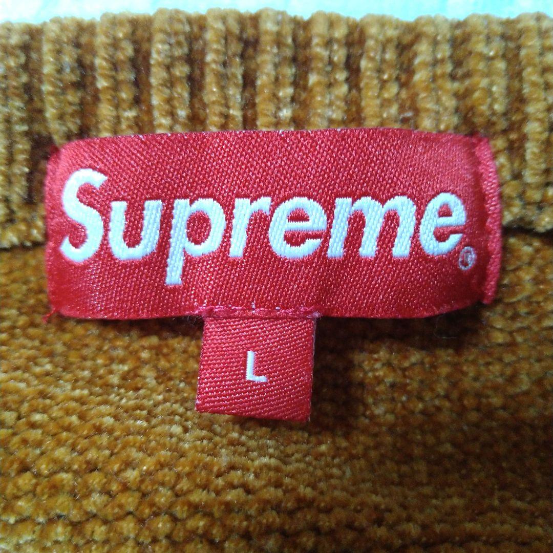 【美品】Supreme シュプリーム 18FW シェニールセーター Lサイズ
