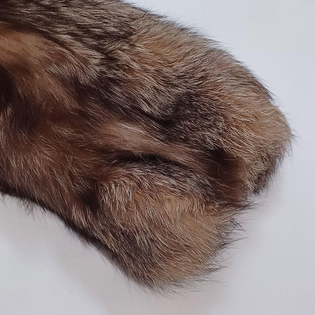 SAGA FOX サガフォックス ファーコート 毛皮 肉厚 13号 ブラウン系