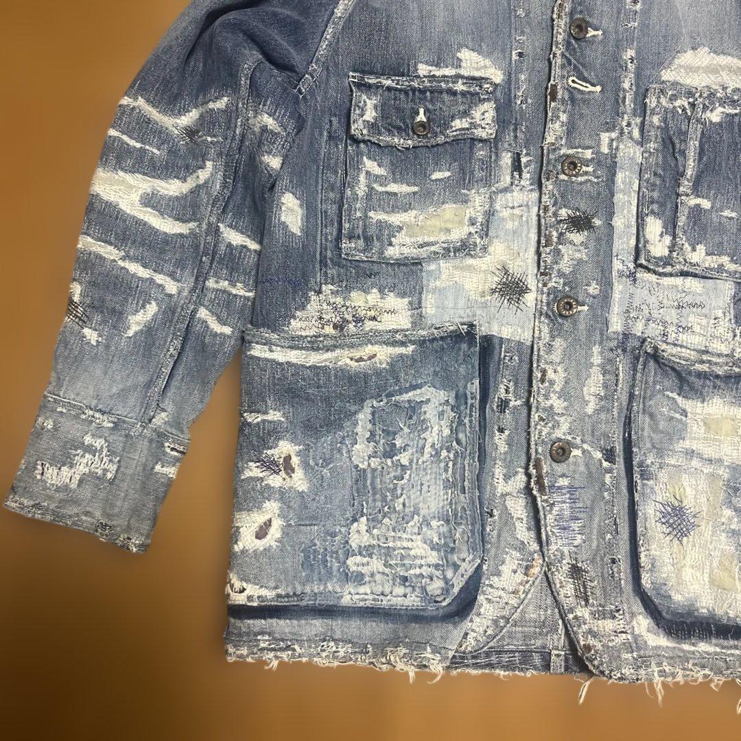 【希少】【美品】Kapital　Kountry　BORO　デニム　カバーオール③