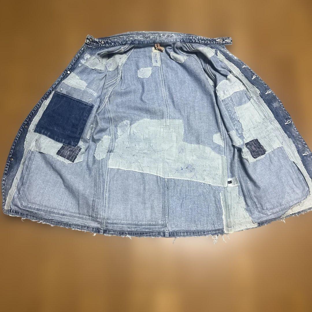 【希少】【美品】Kapital　Kountry　BORO　デニム　カバーオール③