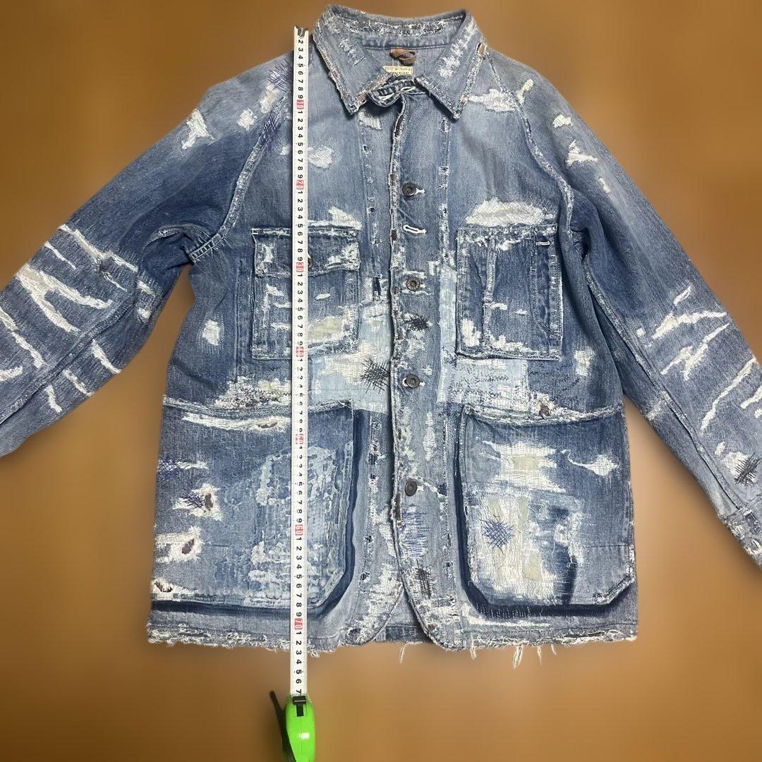 【希少】【美品】Kapital　Kountry　BORO　デニム　カバーオール③