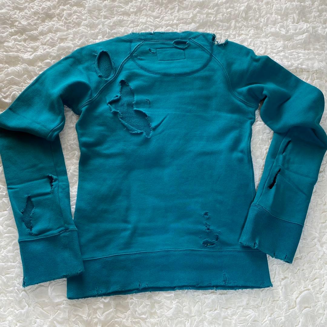 LGBクラッシュ加工SWEATトレーナーY2K人気スウェット希少archive