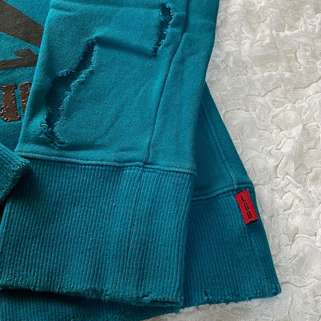 LGBクラッシュ加工SWEATトレーナーY2K人気スウェット希少archive