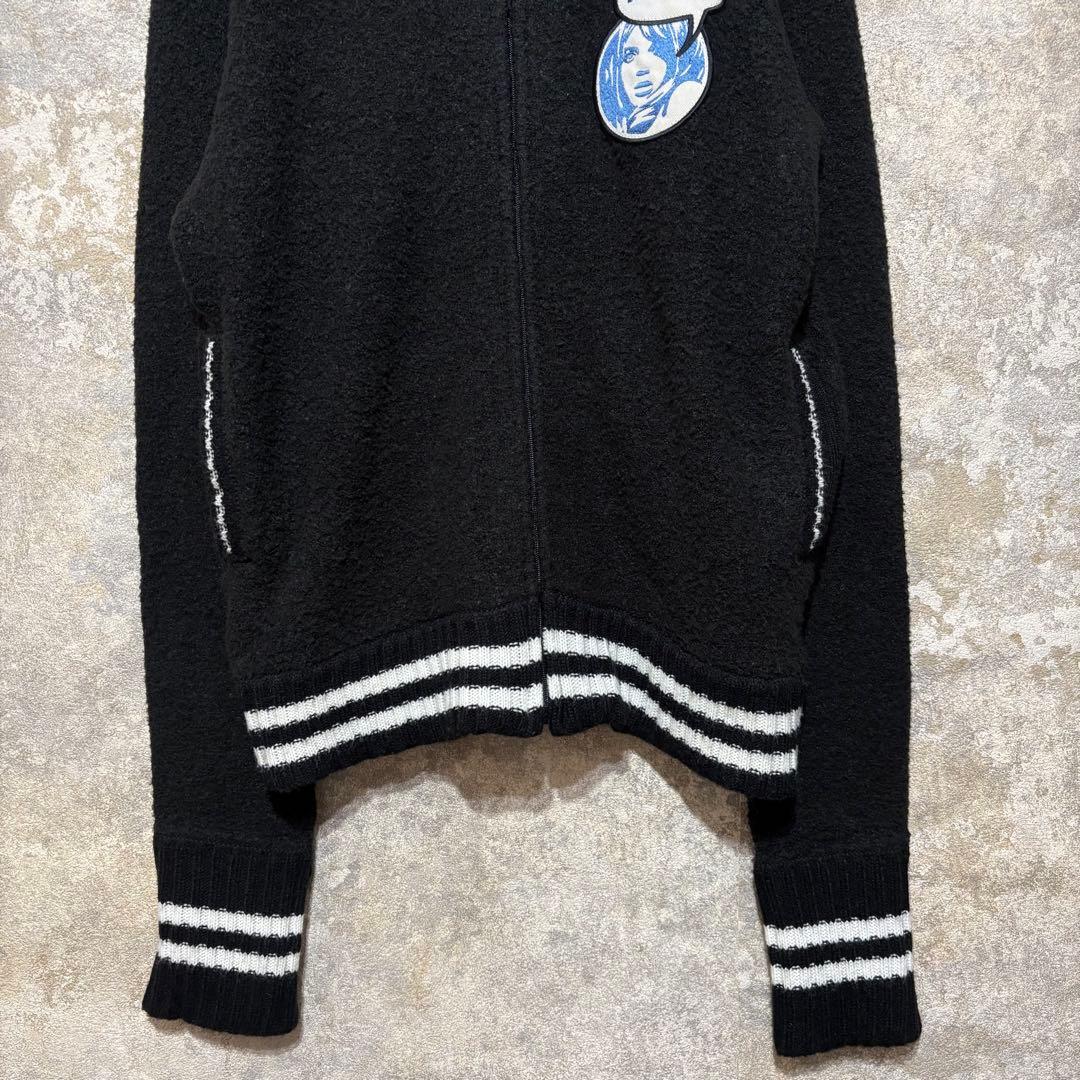 HYSTERIC GLAMOUR ジップアップ ボア ジャケット カーディガン