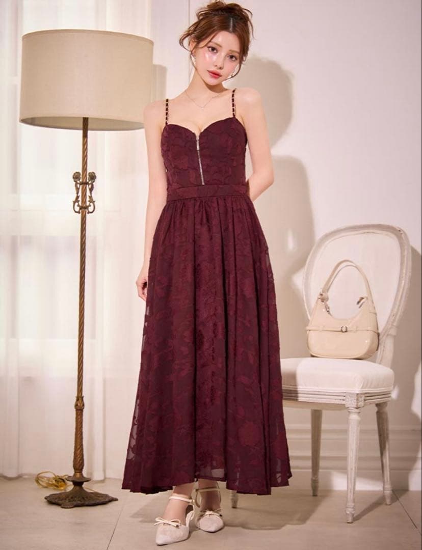 jewels sifeel 赤　バーガンディ ドレス