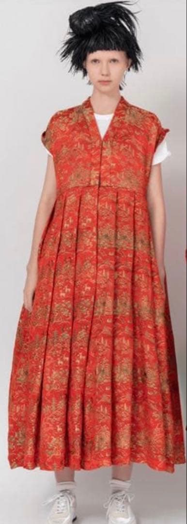 コムデギャルソン コムデギャルソン 刺繍ワンピース チャイナ