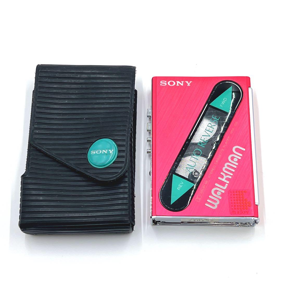 【超美品・動作品】 SONY WM-102 ウォークマン　 希少色　レッド
