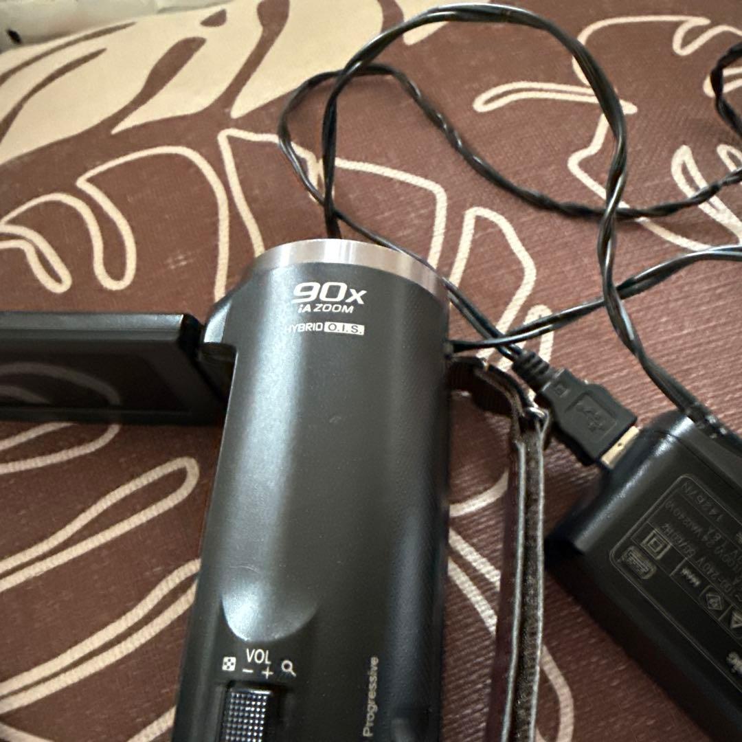 90倍ズーム HYBRID O.I.S. ビデオカメラ本体