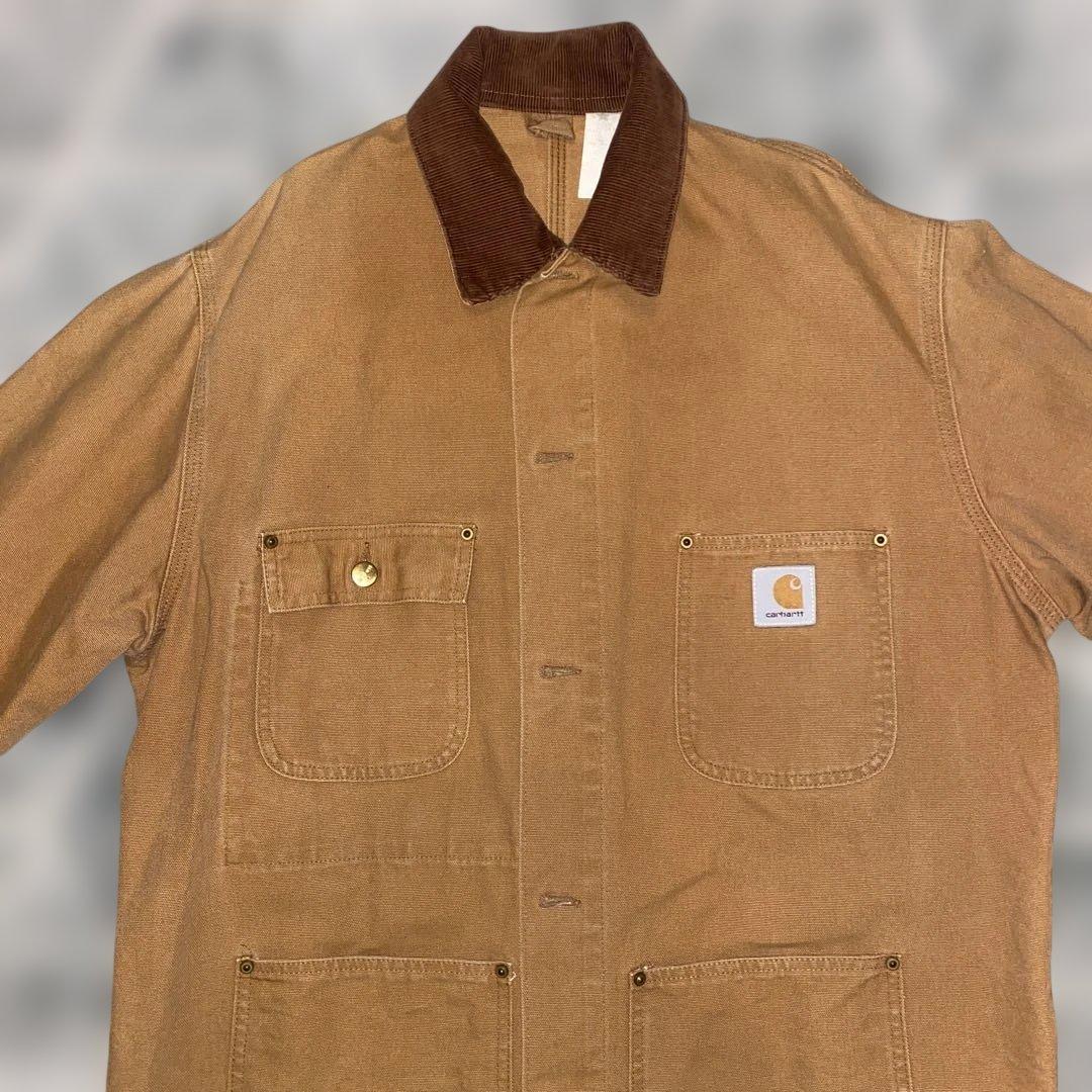 Carhartt カバーオール 希少 ブランケット無 ダック　USA製 44