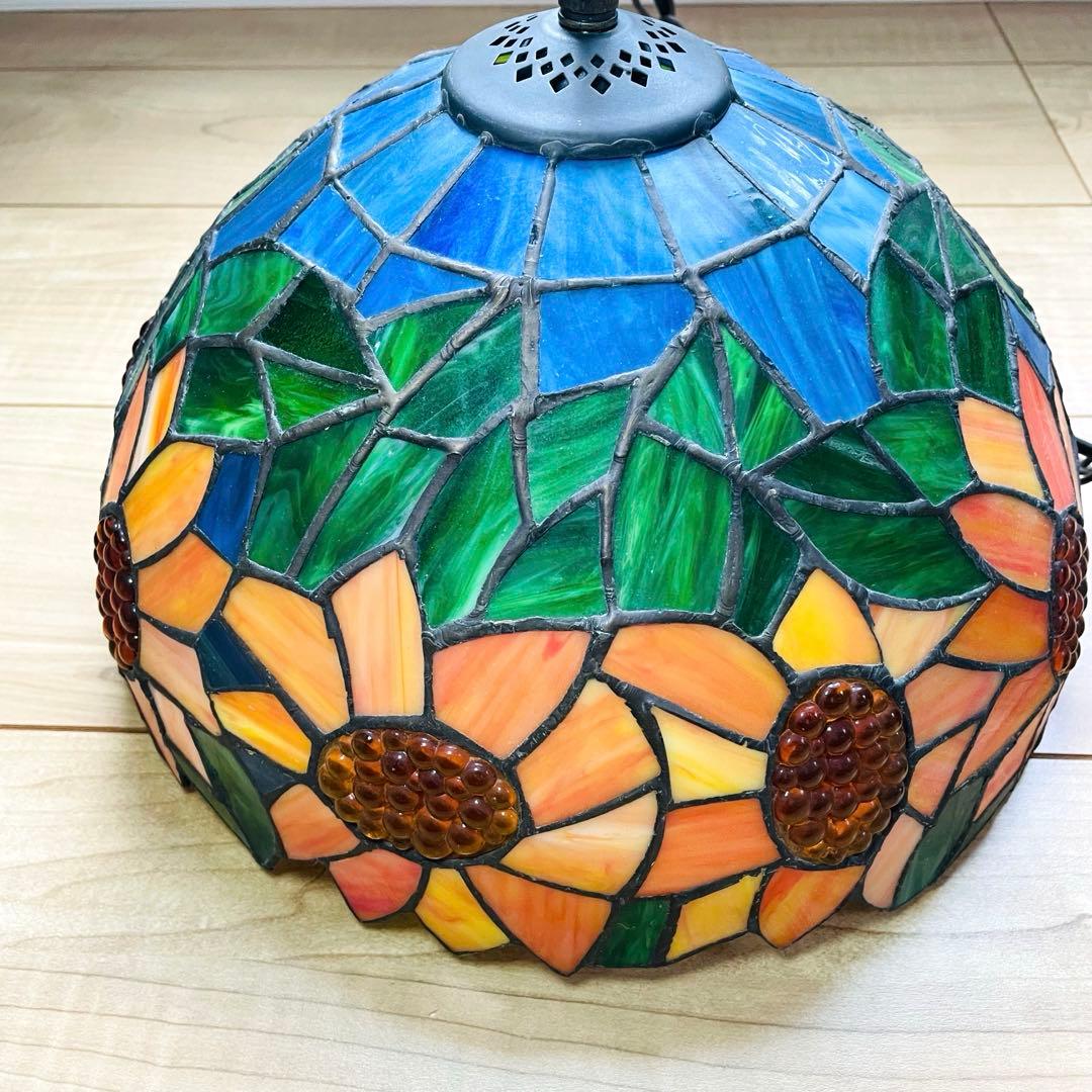 ステンドグラス ペンダントライト 豪華天井照明 ガラス工芸品 電源直結タイプ