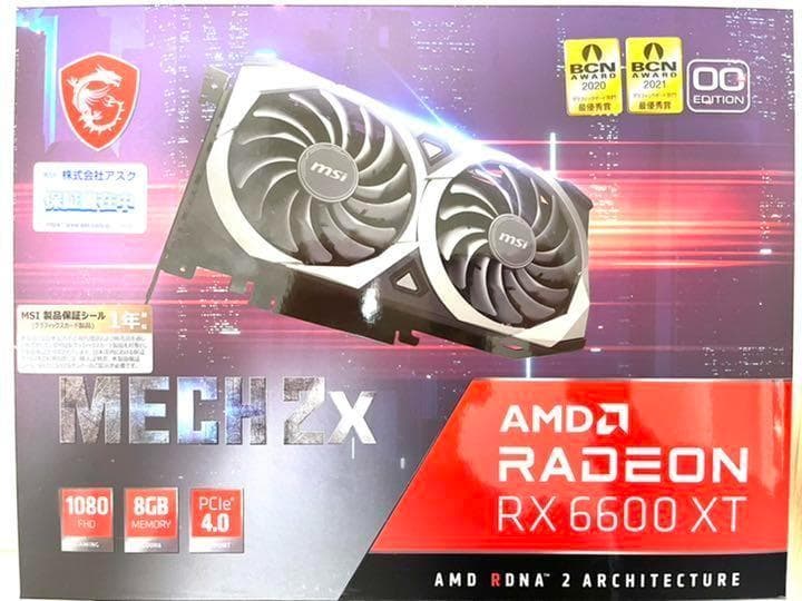 【新品】MSI Radeon RX 6600 XT MECH 2X 8G OC