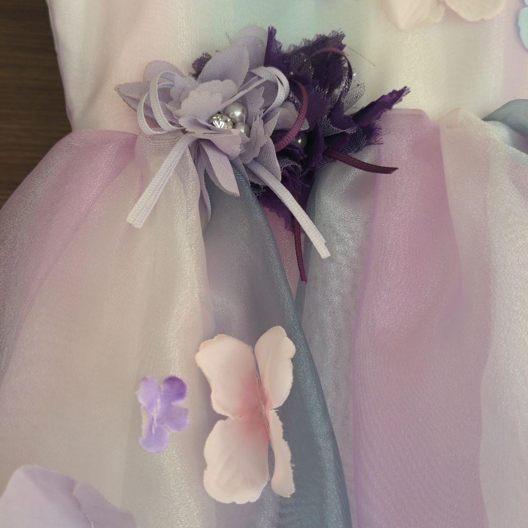 【DRESCCO】グラデーションパープルオーガンジードレス 135（9号）