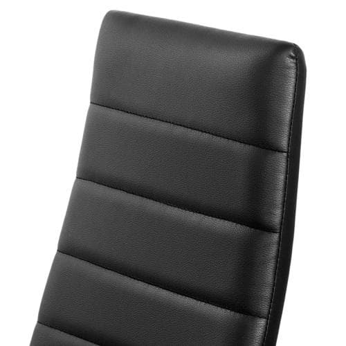 【ブラック4脚セット】ダイニングチェア ダイニング チェアー PU　座り心地いい