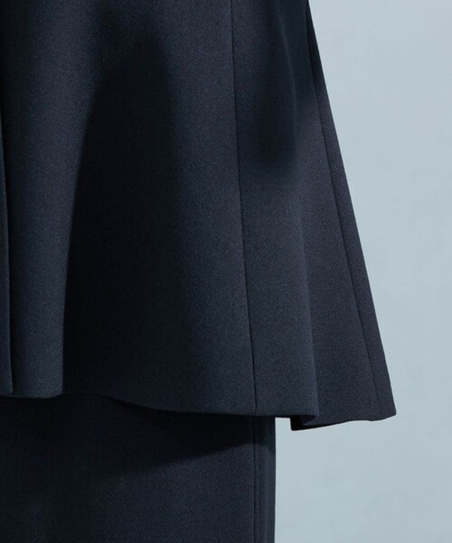 green label relaxing ソフト ジョーゼット ペプラム ジレ