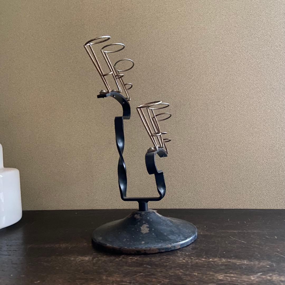 ビンテージ　傘立て　店舗什器　非売品　スチール製　レトロ　日傘立て　6本用