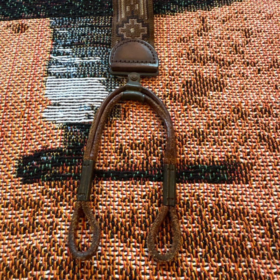 RRL SUNVALLEY サスペンダー ネイティブ柄 レザー 希少