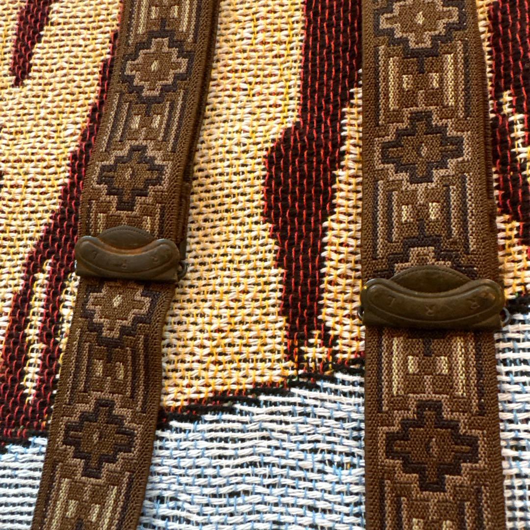 RRL SUNVALLEY サスペンダー ネイティブ柄 レザー 希少