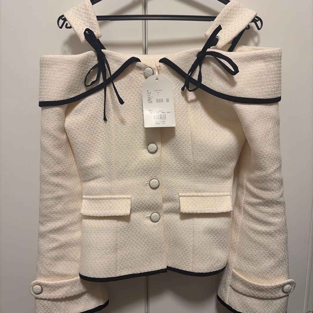 ダーリッチ ボンディングツイードオフショルチュニック Ｓ