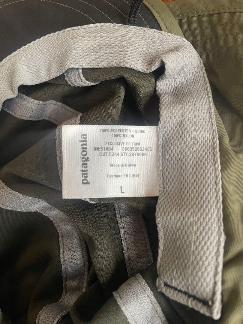 patagonia アウトドアハット Lサイズ カーキ