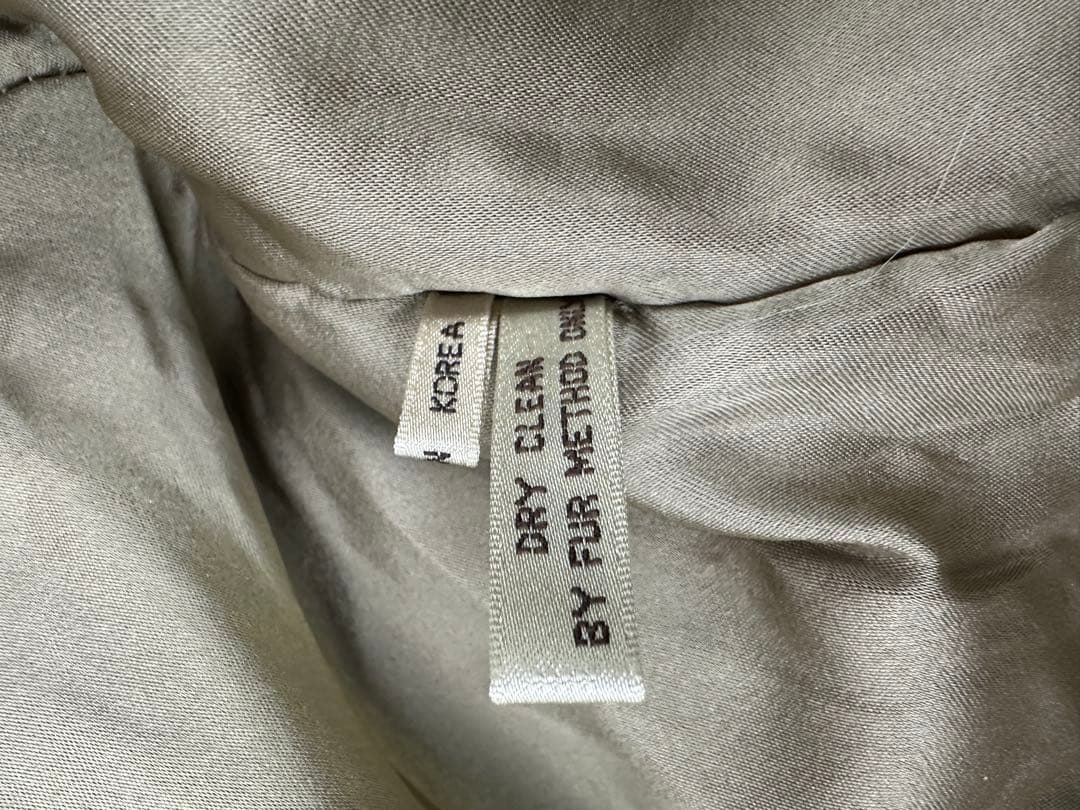 ☆SAGA FOX アイボリー 毛皮コート Mサイズ