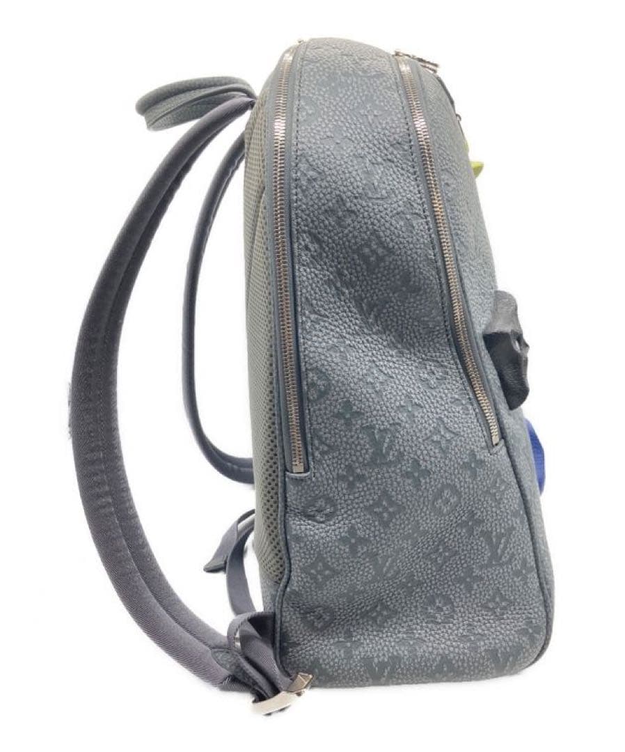 カ*シ様 Louis Vuitton バックパック グレー フラワー装飾