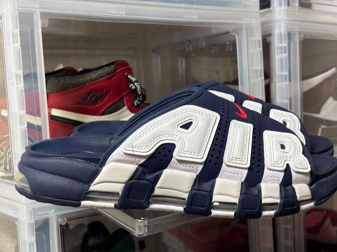 Nike AIR スライドサンダル ネイビー/ホワイト　fq8699 400